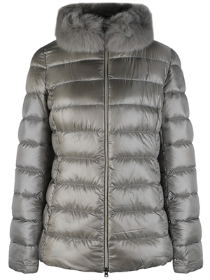 Herno Woven Down Jacket, Grey